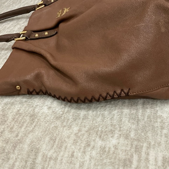 ✨💎MCM💎✨BROWN LEATHER BAG W/ UNBRANDED DUSTY AND GIFT! - Picture 10 of 16